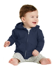 Port & Company CAR78IZH Infant Core Fleece Full-Zip Hooded Sweatshirt