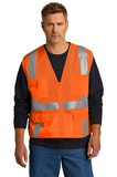 CornerStone ® ANSI 107 Class 2 Mesh Six-Pocket Zippered Vest - CSV104