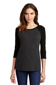 District DM136L Women's Perfect Tri 3/4-Sleeve Raglan