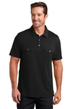 District Madeo Mens Jersey Double Pocket Polo. DM333