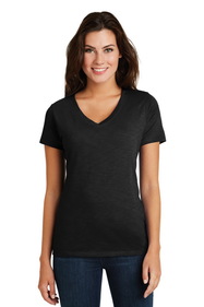 District DM3501 Women's Super Slub V-Neck Tee