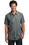 District Made&#174; Mens Short Sleeve Washed Woven Shirt - DM3810