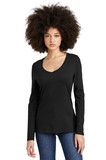District® Women's Perfect Tri® Long Sleeve V-Neck Tee - DT135