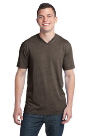 Custom District DT142V Young Mens Tri-Blend V-Neck Tee