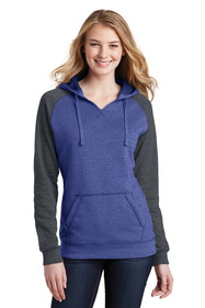 Custom District DT296 Women's Lightweight Fleece Raglan Hoodie