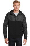 Sport-Tek JST50 Embossed Hybrid Full-Zip Hooded Jacket