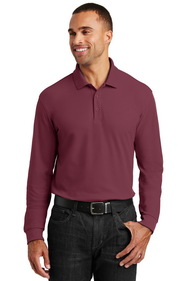 Custom Port Authority K100LS Long Sleeve Core Classic Pique Polo