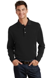 Port Authority - Long Sleeve Pique Knit Polo. K320.