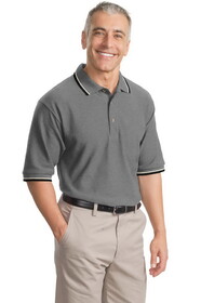 Custom Port Authority K431 Cool Mesh Polo with Tipping Stripe Trim