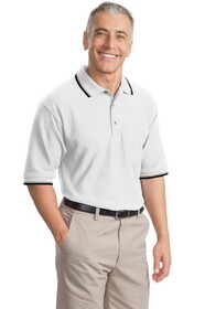 Port Authority K431 Cool Mesh Polo with Tipping Stripe Trim