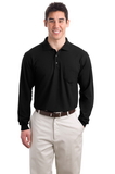 Port Authority® Long Sleeve Silk Touch™ Polo with Pocket - K500LSP