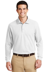 Custom Port Authority K800LS Long Sleeve EZCotton Pique Polo