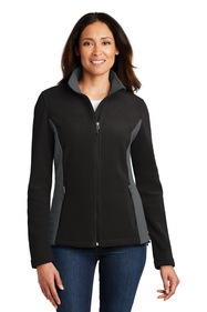 Custom Port Authority L216 Ladies Colorblock Value Fleece Jacket