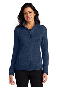 Custom Port Authority L232 Ladies Sweater Fleece Jacket