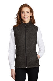 Custom Port Authority L236 Ladies Sweater Fleece Vest