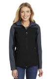 Port Authority® Ladies Hooded Core Soft Shell Jacket - L335
