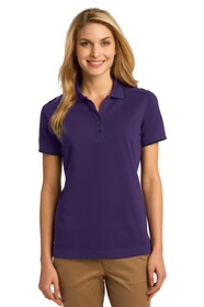 Custom Port Authority L454 Ladies Rapid Dry Tipped Polo