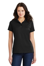 Custom Port Authority L497 Ladies Poly-Charcoal Blend Pique Polo