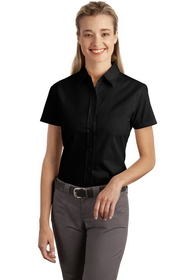 Custom Port Authority - Ladies Short Sleeve Easy Care, Soil Resistant Shirt. L507.