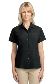 Custom Port Authority L536 Ladies Patterned Easy Care Camp Shirt