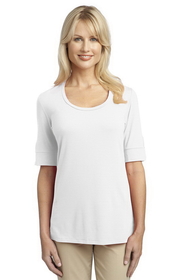 Port Authority - Ladies Concept Scoop Neck Shirt. L541.