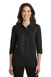 Port Authority® Ladies Silk Touch™ 3/4-Sleeve Polo - L562