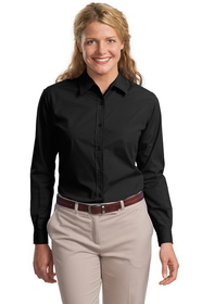 Custom Port Authority - Ladies Long Sleeve Easy Care, Soil Resistant Shirt. L607.