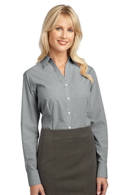 Custom Port Authority&#174; Ladies Plaid Pattern Easy Care Shirt - L639