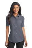 Port Authority® Ladies Short Sleeve SuperPro™ Oxford Shirt - L659