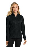 Custom Port Authority L805 Women's Vertical Texture Full-Zip Jacket