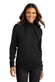 Custom Port Authority L814 Ladies Smooth Fleece Hooded Jacket