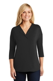 Port Authority® Ladies Concept 3/4-Sleeve Soft Split Neck Top - LK5433
