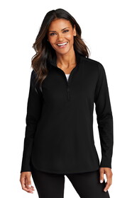 Port Authority LK880 Ladies C-FREE Double Knit 1/4-Zip