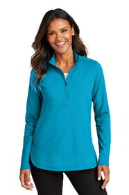 Port Authority LK880 Women's C-FREE Double Knit 1/4-Zip