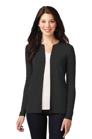 Custom Port Authority&#174; Ladies Concept Stretch Button-Front Cardigan - LM1008