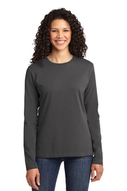 Custom Port & Company LPC54LS Ladies Long Sleeve Core Cotton Tee