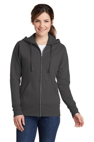 Custom Port & Company LPC78ZH Ladies Core Fleece Full-Zip Hooded Sweatshirt