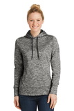 Sport-Tek® Ladies PosiCharge® Electric Heather Fleece Hooded Pullover - LST225