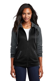 Sport-Tek LST236 Women's Sport-Wick Varsity Fleece Full-Zip Hooded Jacket