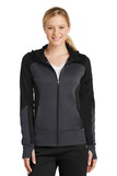 Sport-Tek® Ladies Tech Fleece Colorblock Full-Zip Hooded Jacket - LST245