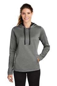 Sport-Tek LST264 Ladies PosiCharge Sport-Wick Heather Fleece Hooded Pullover