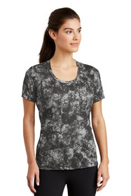 Sport-Tek LST330 Ladies Mineral Freeze Scoop Neck Tee