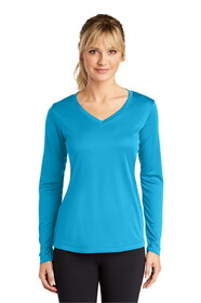 Sport-Tek LST353LS Ladies Long Sleeve PosiCharge Competitor V-Neck Tee