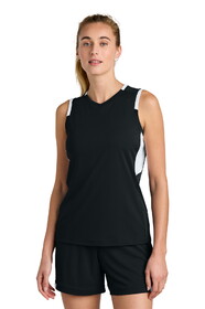 Sport-Tek LST441 Women's Club Sleeveless V-Neck