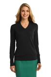Custom Port Authority® Ladies V-Neck Sweater - LSW285