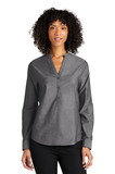 Custom Port Authority® Ladies Long Sleeve Chambray Easy Care Shirt - LW382