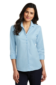 Port Authority&#174; Ladies 3/4-Sleeve Micro Tattersall Easy Care Shirt - LW643