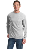 Port & Company® - Long Sleeve Essential Pocket Tee - PC61LSP