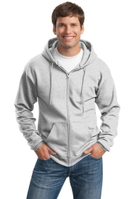 Custom Port & Company PC90ZHT Tall Essential Fleece Full-Zip Hooded Sweatshirt