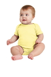Rabbit Skins™ Infant Short Sleeve Baby Rib Bodysuit - 4400